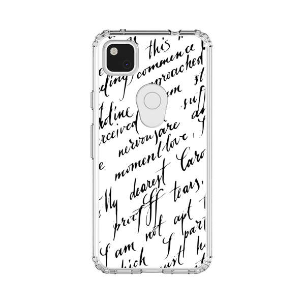 Handwritten Calligraphy Google Pixel 4a Case
