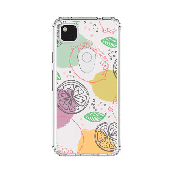Lemon Colorful Abstract Pattern Google Pixel 4a Case