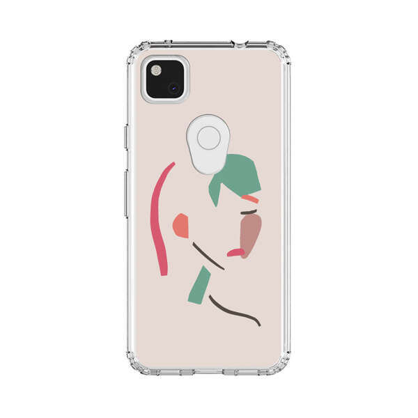 Minimalist Abstract Line Art Woman Face Google Pixel 4a Case