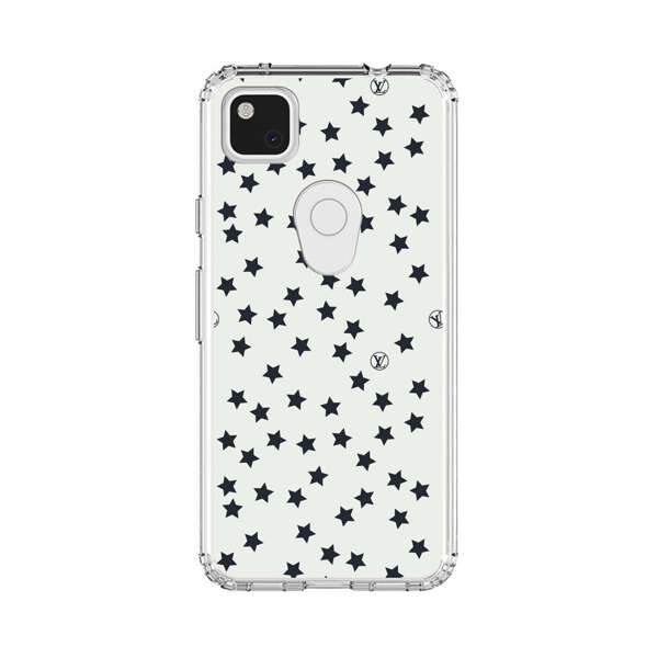 Minimalist Black Stars Pattern Google Pixel 4a Case