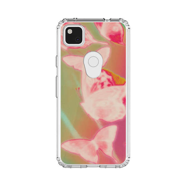 Pink Butterflies Dreamy Colorful Background Google Pixel 4a Case