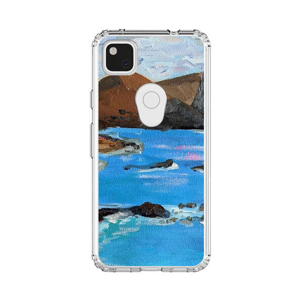 Rocky Coastline Ocean Painting Google Pixel 4a Case