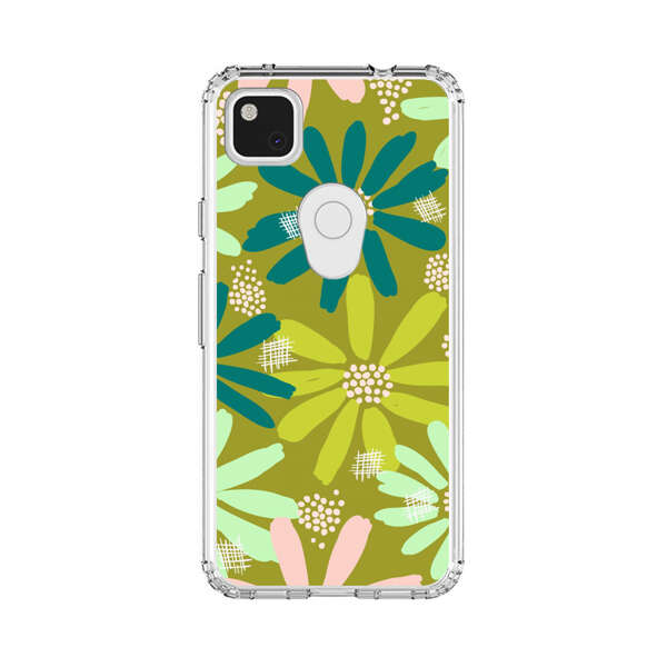 Vibrant Floral Daisy Pattern Google Pixel 4a Case