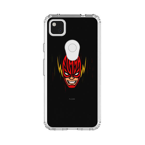 Vibrant Superhero Face with Lightning Bolts Google Pixel 4a Case