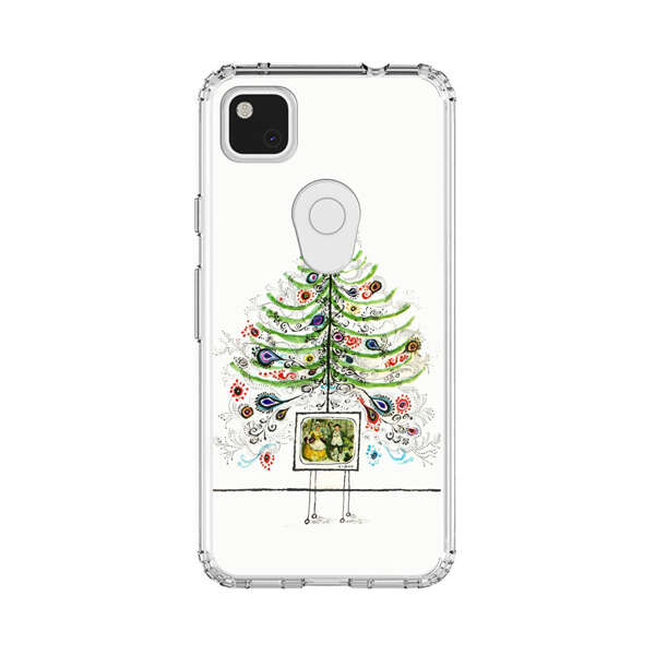 Whimsical Christmas Tree Artistic Design Google Pixel 4a Case