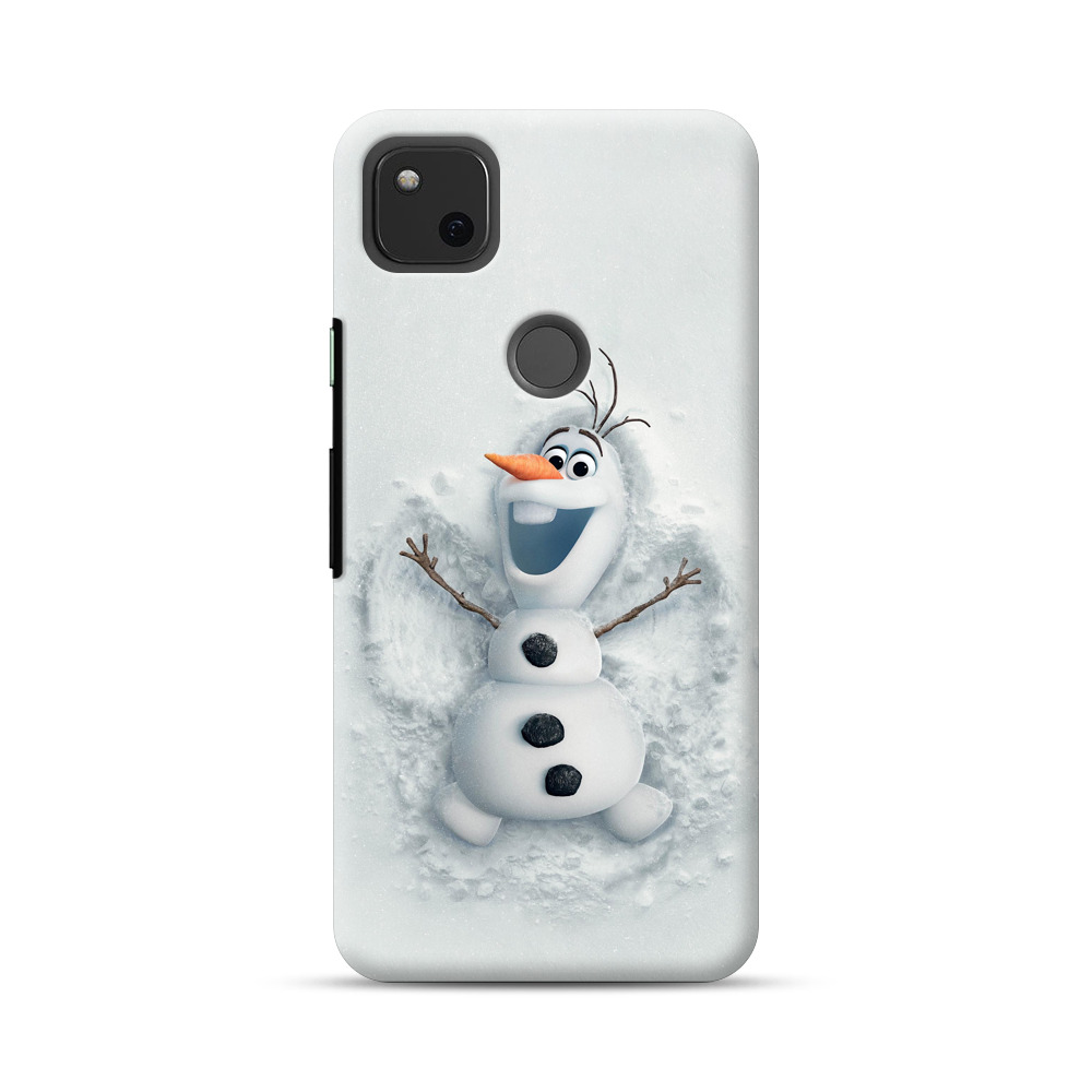 frozen snowman Google Pixel 4a Hard Case