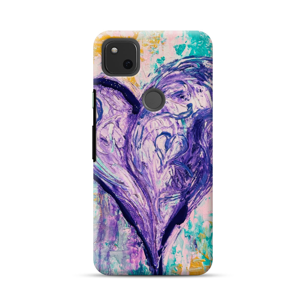 heart artwork Google Pixel 4a Hard Case