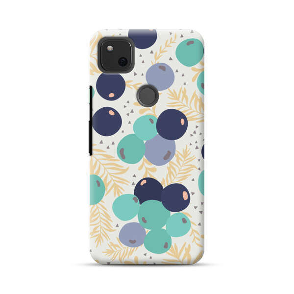 Abstract Berries Pattern Google Pixel 4a Hard Case