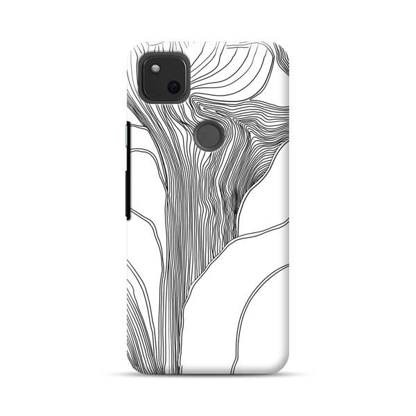 Abstract Line Art Design Google Pixel 4a Hard Case