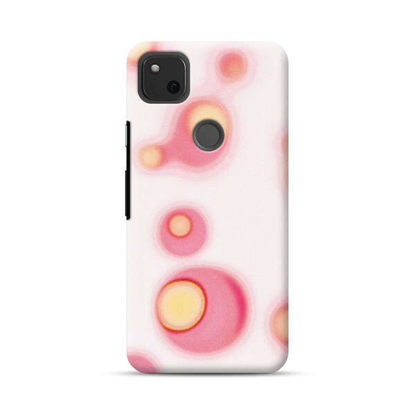 Abstract Pink and Yellow Blobs Google Pixel 4a Hard Case