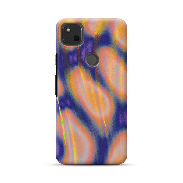 Abstract Vibrant Swirl Art Google Pixel 4a Hard Case