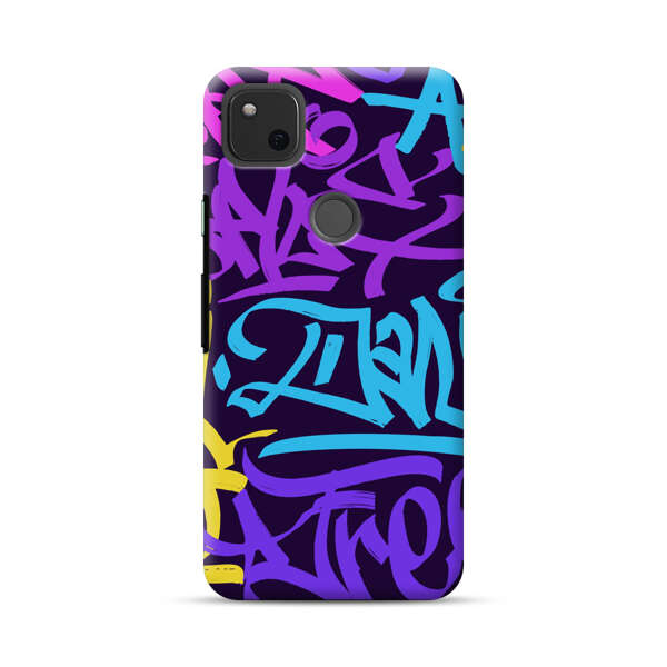 Colorful Graffiti Pattern Google Pixel 4a Hard Case
