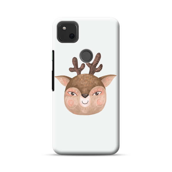 Cute Cartoon Deer Face Google Pixel 4a Hard Case