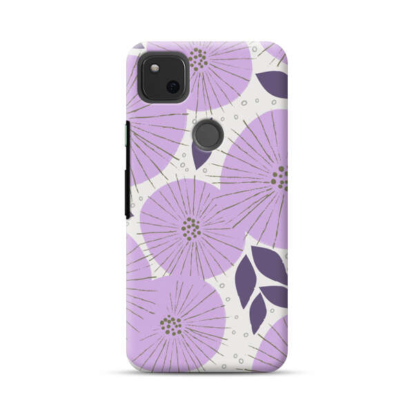 Lavender Flower Pattern Google Pixel 4a Hard Case