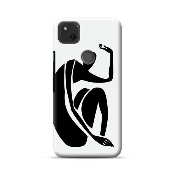 Minimalist Abstract Human Figure Google Pixel 4a Hard Case