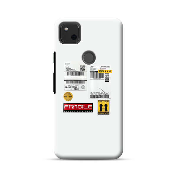 Shipping Labels and Fragile Handling Stickers Google Pixel 4a Hard Case