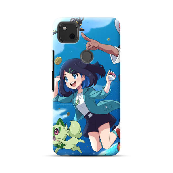 Vibrant Cartoon Characters Adventure Google Pixel 4a Hard Case
