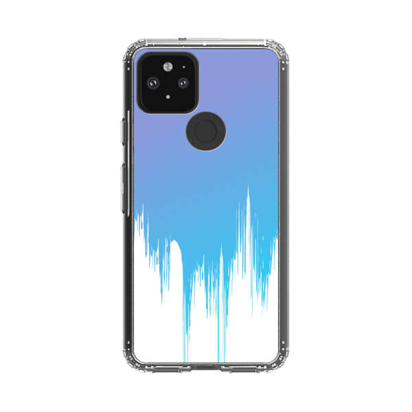 Abstract Blue and Purple Dripping Paint Google Pixel 5 Case