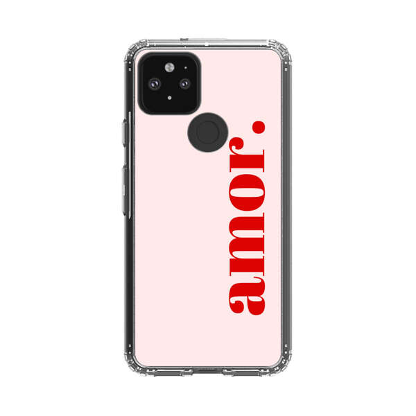 Amor Love Bold Red Text Google Pixel 5 Case