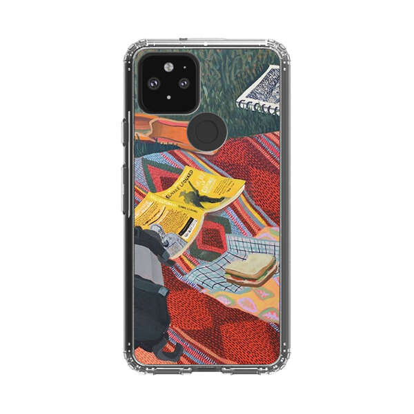 Charming Picnic Scene with Blanket and Food Google Pixel 5 Case