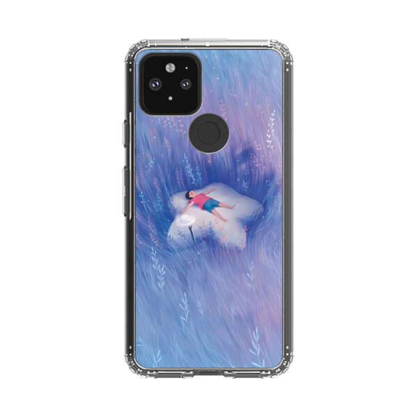 Child Relaxing in Dreamy Field Google Pixel 5 Case