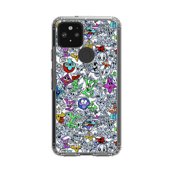 Colorful Cartoon Graffiti Pattern Google Pixel 5 Case