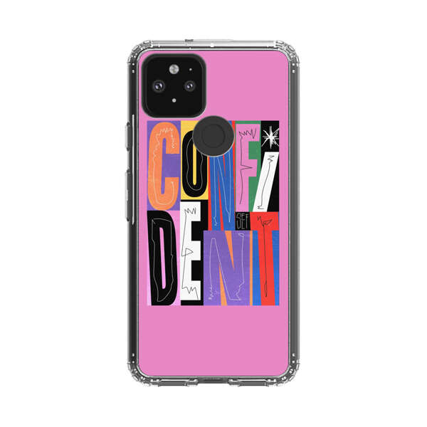 Confident Bold Colorful Typography Google Pixel 5 Case