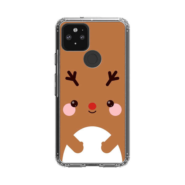 Cute Minimalist Reindeer Cartoon Google Pixel 5 Case