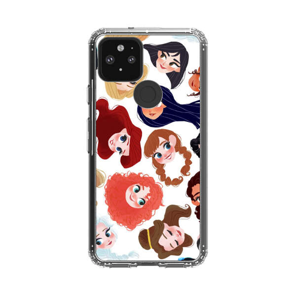 Diverse Animated Girl Faces Google Pixel 5 Case
