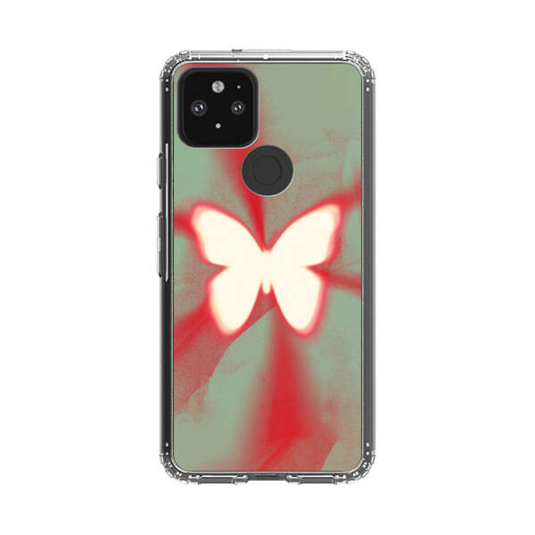 Glowing White Butterfly Abstract Radiant Design Google Pixel 5 Case