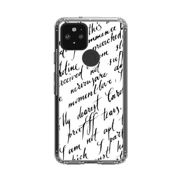 Handwritten Calligraphy Google Pixel 5 Case