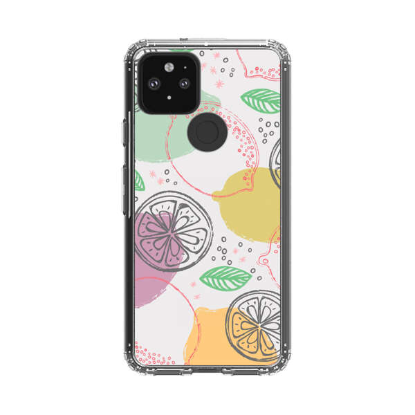 Lemon Colorful Abstract Pattern Google Pixel 5 Case