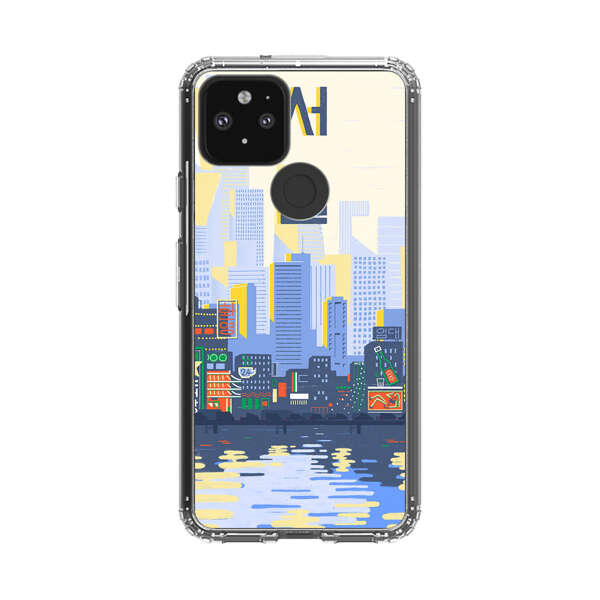 Modern City Skyline Reflection Google Pixel 5 Case