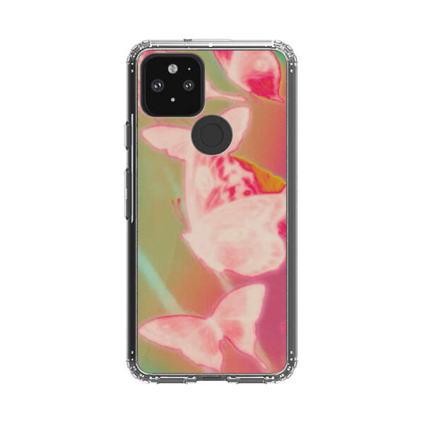 Pink Butterflies Dreamy Colorful Background Google Pixel 5 Case
