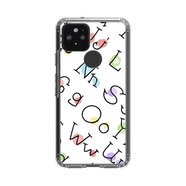 Playful Alphabet Pattern with Colorful Letters Google Pixel 5 Case
