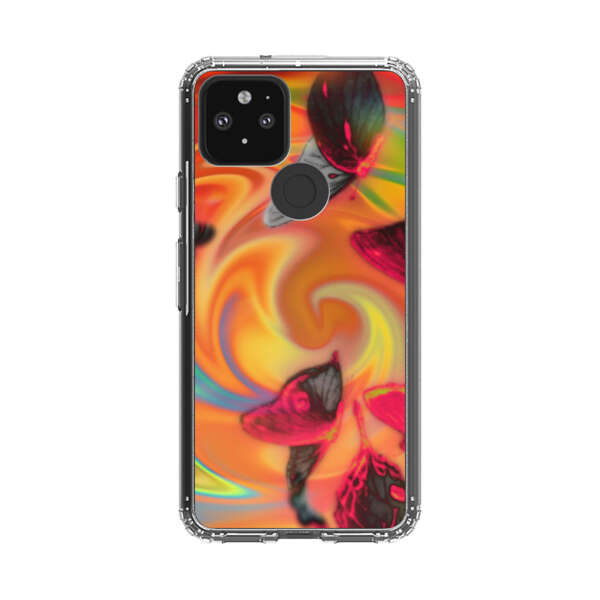 Psychedelic Butterflies Swirl Google Pixel 5 Case