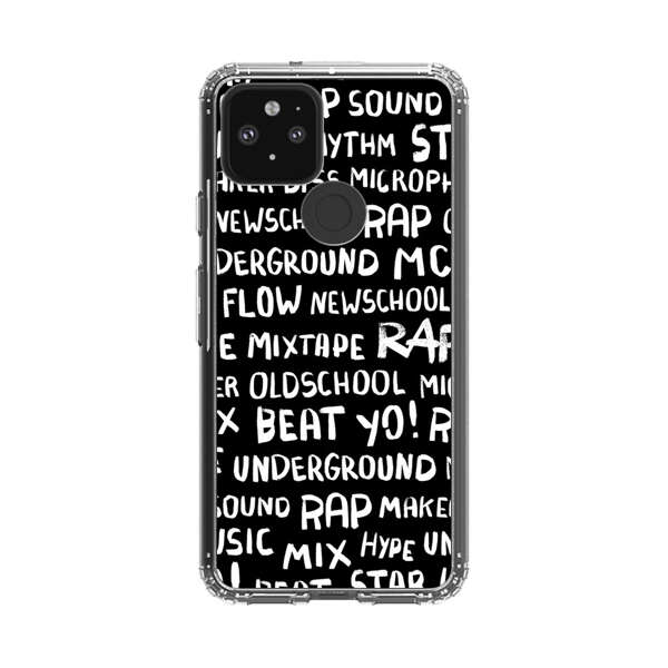 Rap Hip Hop Words Collage Google Pixel 5 Case