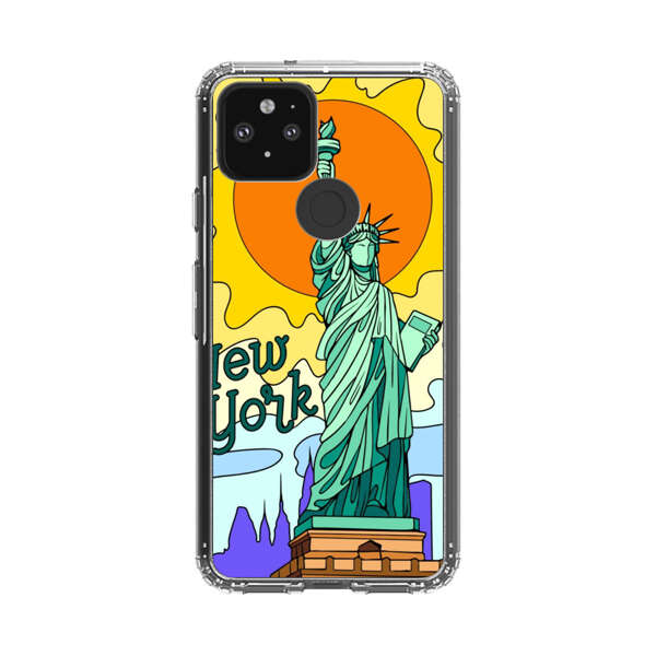 Statue of Liberty New York Artistic Sun Google Pixel 5 Case