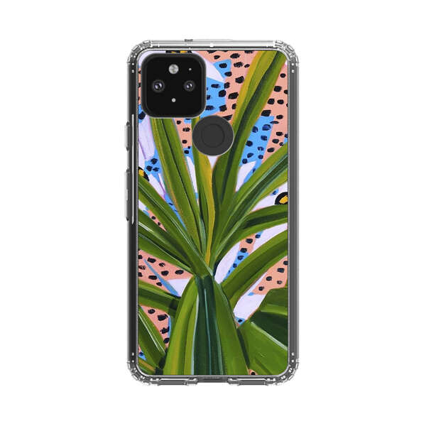 Tropical Leaves Abstract Pattern Google Pixel 5 Case