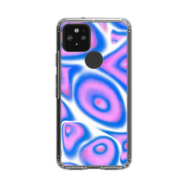 Vibrant Abstract Pink and Blue Swirl Pattern Google Pixel 5 Case