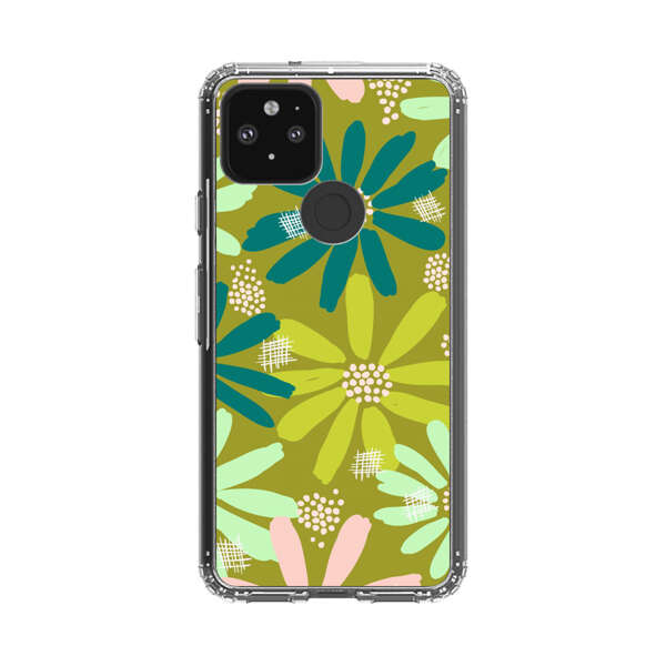 Vibrant Floral Daisy Pattern Google Pixel 5 Case