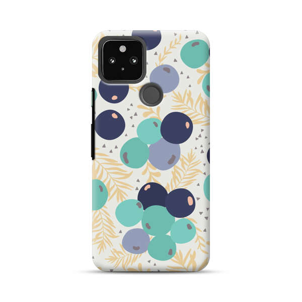 Abstract Berries Pattern Google Pixel 5 Hard Case