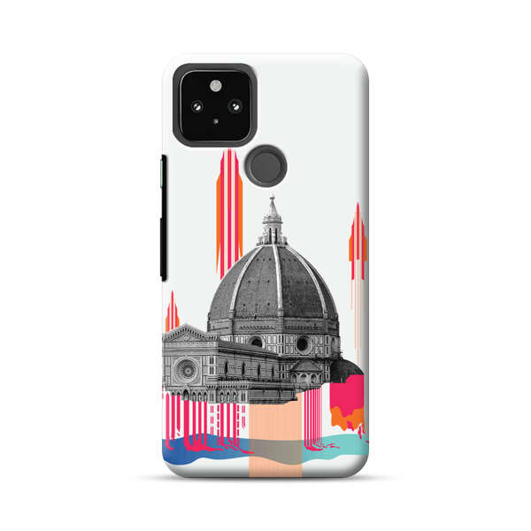 Florence Cathedral Dome Artistic Illustration Google Pixel 5 Hard Case