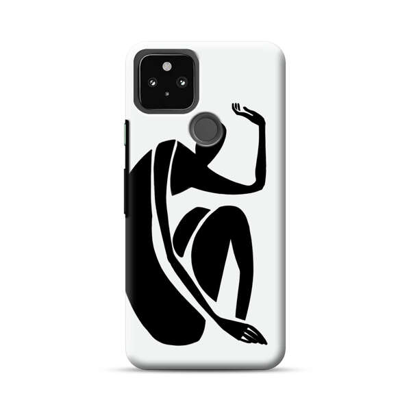 Minimalist Abstract Human Figure Google Pixel 5 Hard Case