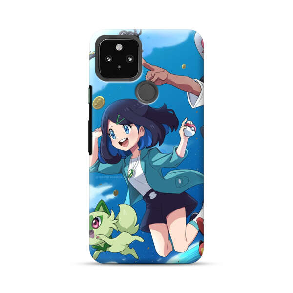 Vibrant Cartoon Characters Adventure Google Pixel 5 Hard Case