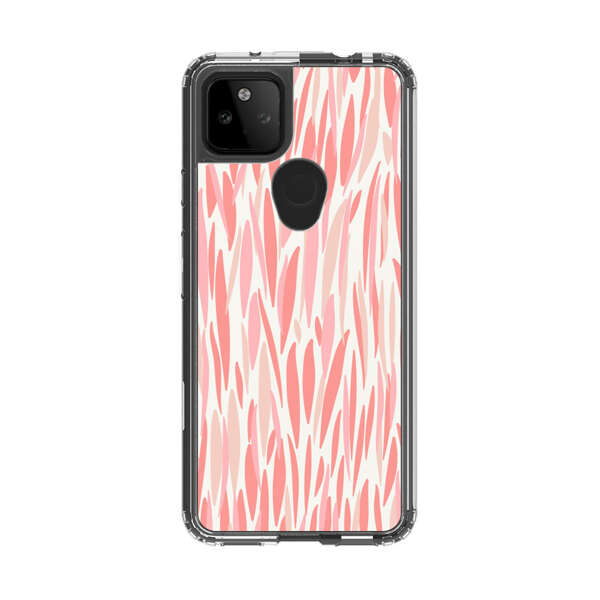 Abstract Coral Wavy Lines Pattern Google Pixel 5a 5G Case