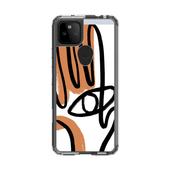 Abstract Minimalist Hand with Eye Google Pixel 5a 5G Case
