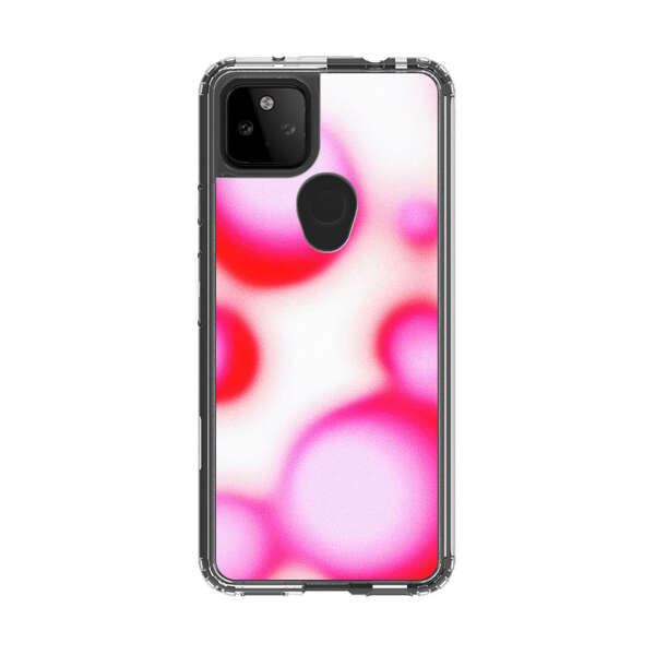 Abstract Pink and Red Blurry Circles Google Pixel 5a 5G Case