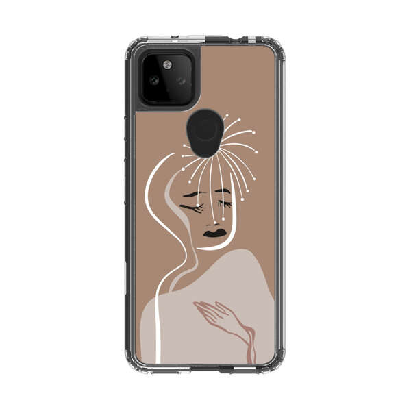 Artistic Abstract Portrait with Serene Face Google Pixel 5a 5G Case