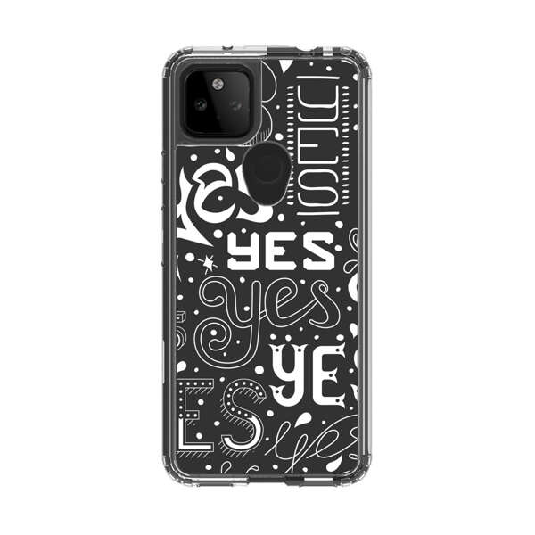 Bold Playful Typography Yes Pattern Google Pixel 5a 5G Case
